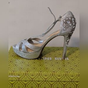 Gianni Bini silver high heels